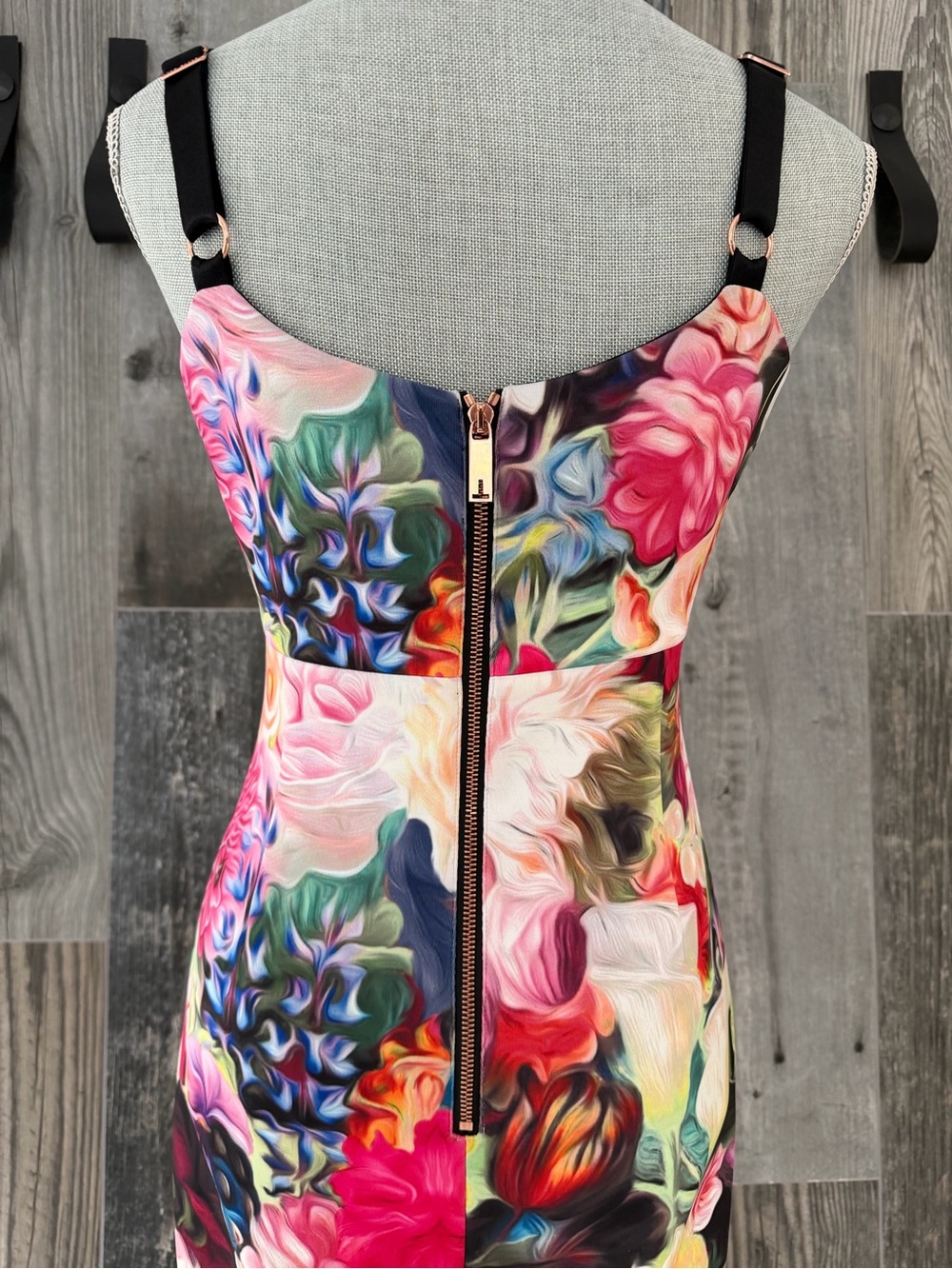 Ted Baker Etheya Technicolour Bloom Strappy Dress - Picture 7 of 16